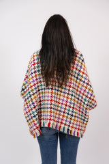 Bella Lose Cardigan Harlequin