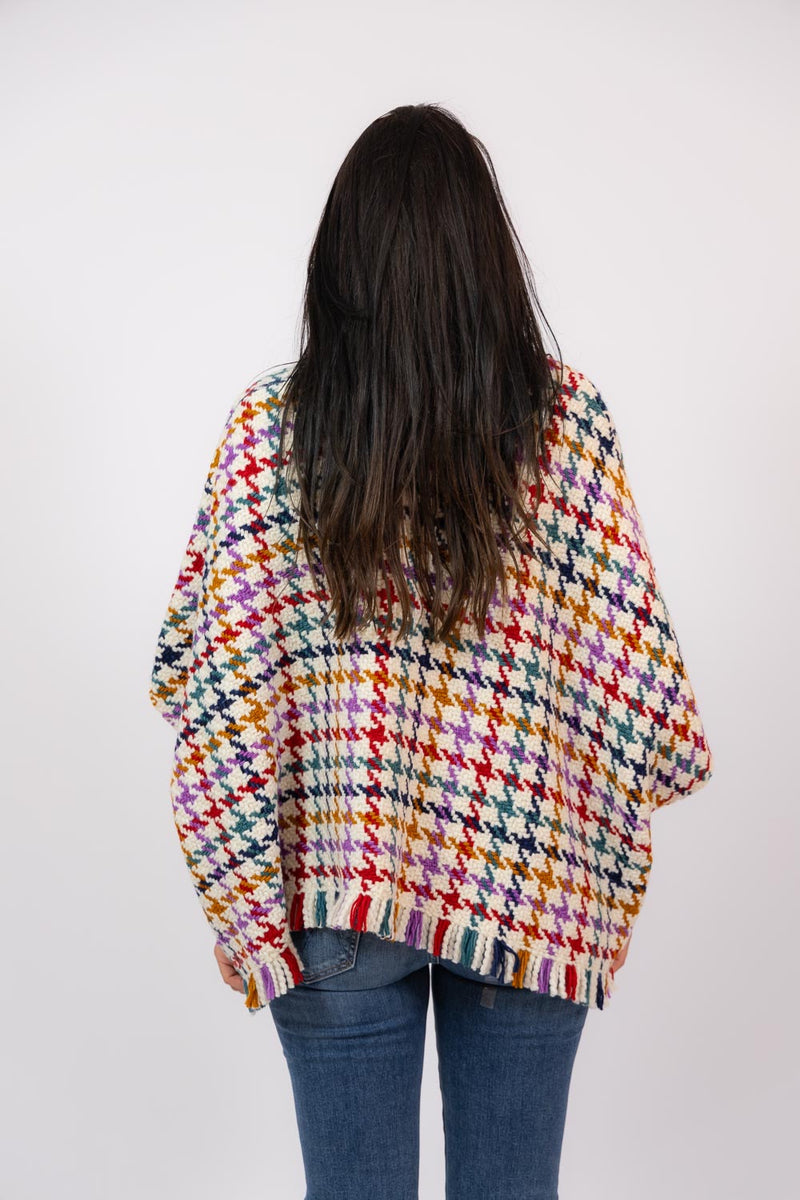 Bella Lose Cardigan Harlequin