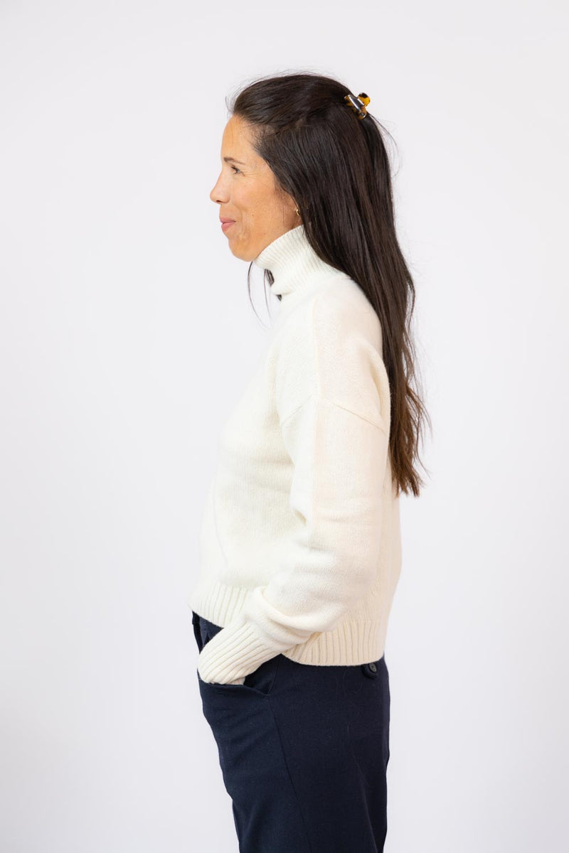 Stef Ecru Turtleneck