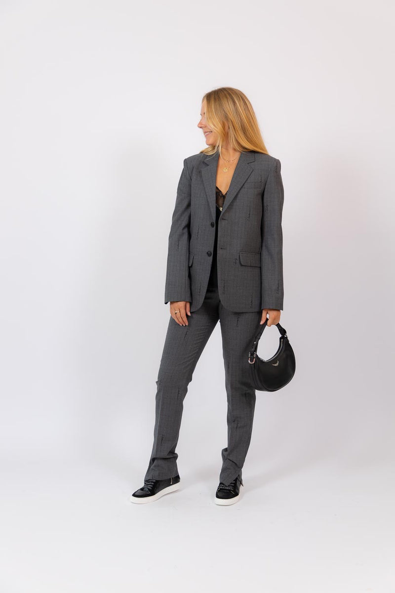 Vanille Zadig Stripe Blazer Anthracite