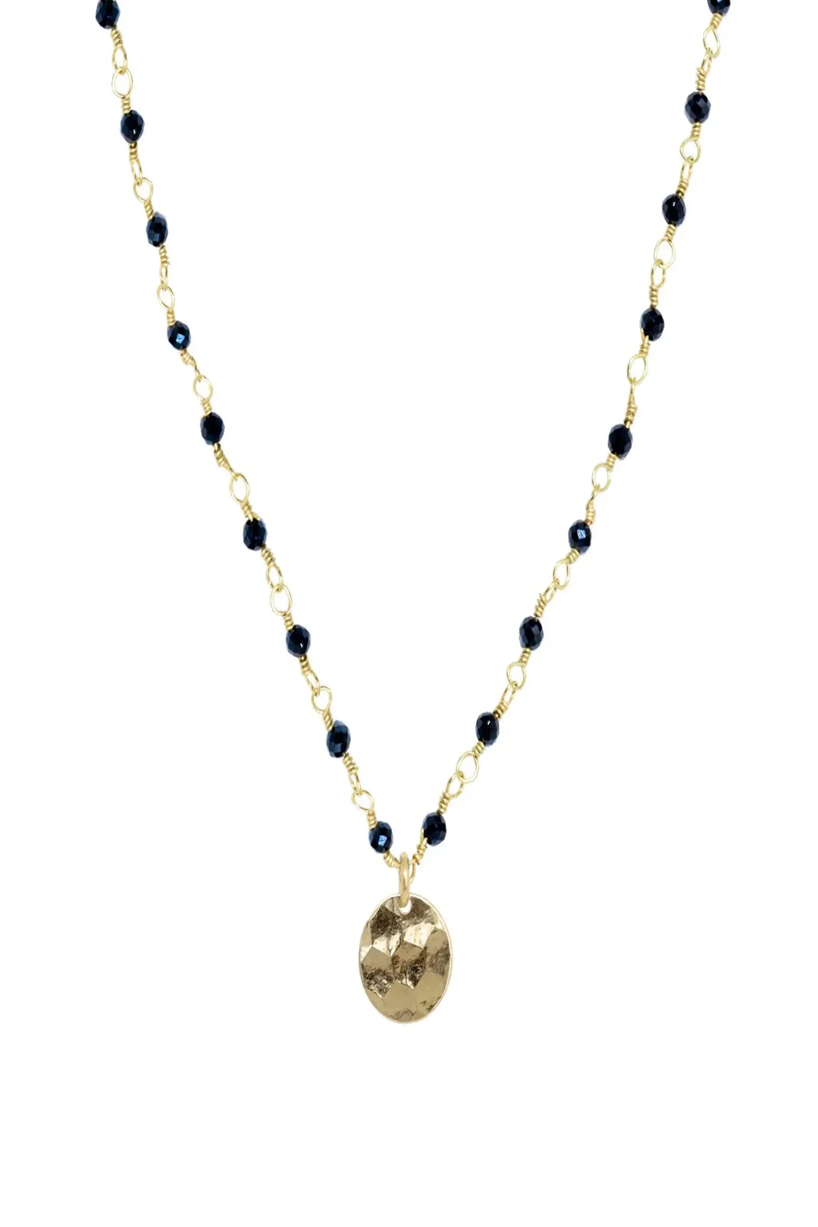 Mini Stones Necklace Spinelle Black