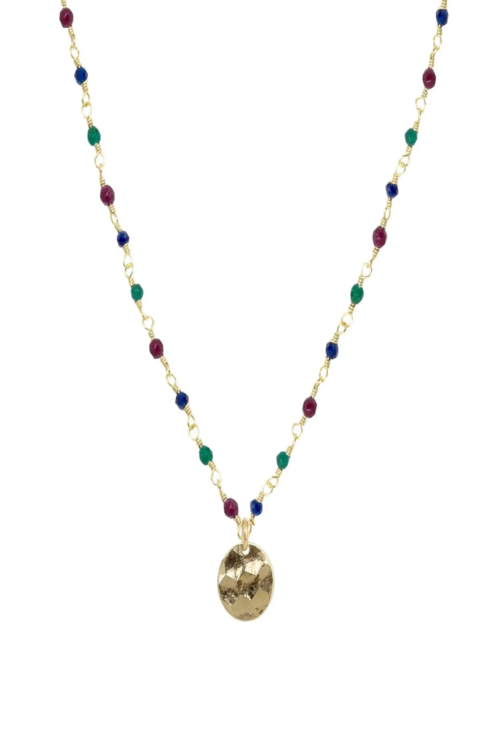 Mini Stones Necklace Multi Quartz