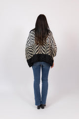 Bella Lose Cardigan Black Sand Beach