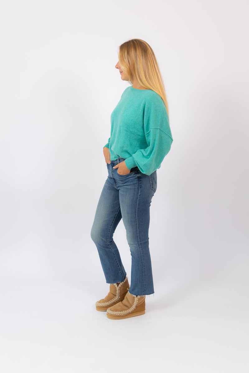 Abby Balloon Sweat Sweater Surf