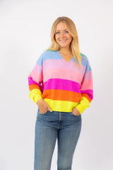Rainbow Mailbu V 2.0 Sweater Pineapple Papaya Confetti Jeans Surf