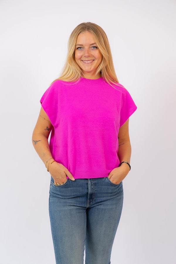 Lucca Crew Neck Tank Sweater Crush