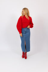 Tresbest Sweater Knit Red