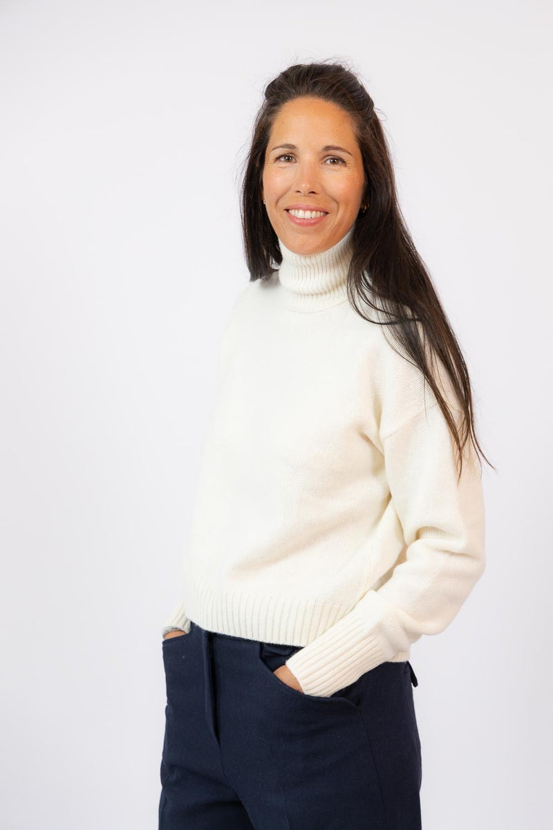 Stef Ecru Turtleneck