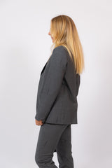 Vanille Zadig Stripe Blazer Anthracite