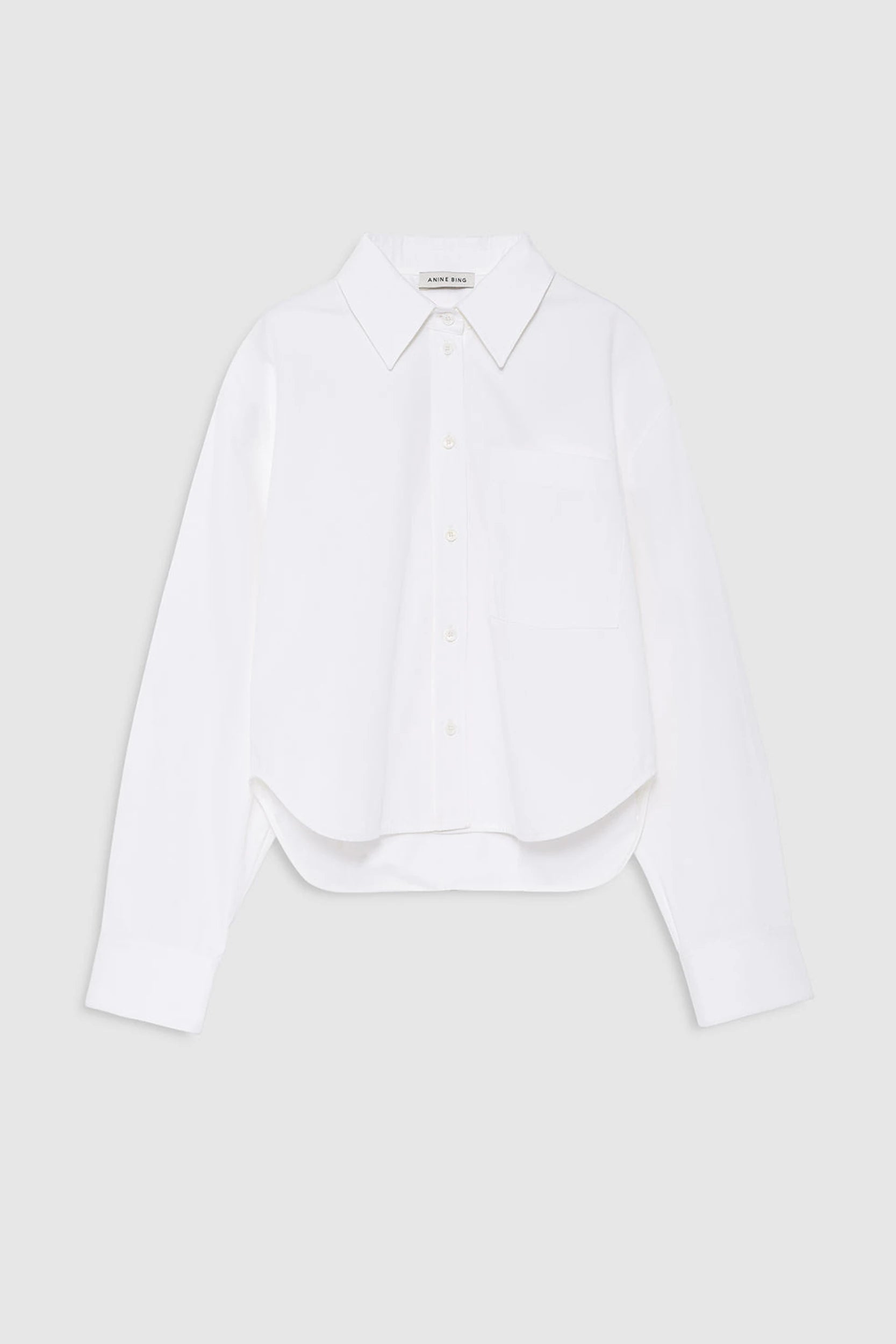 Scott Cropped Chemise Blanc — vue 3