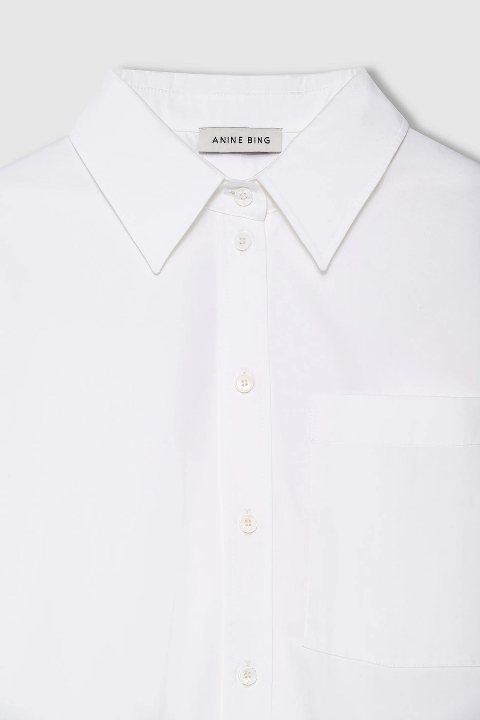 Scott Cropped Chemise Blanc — vue 4