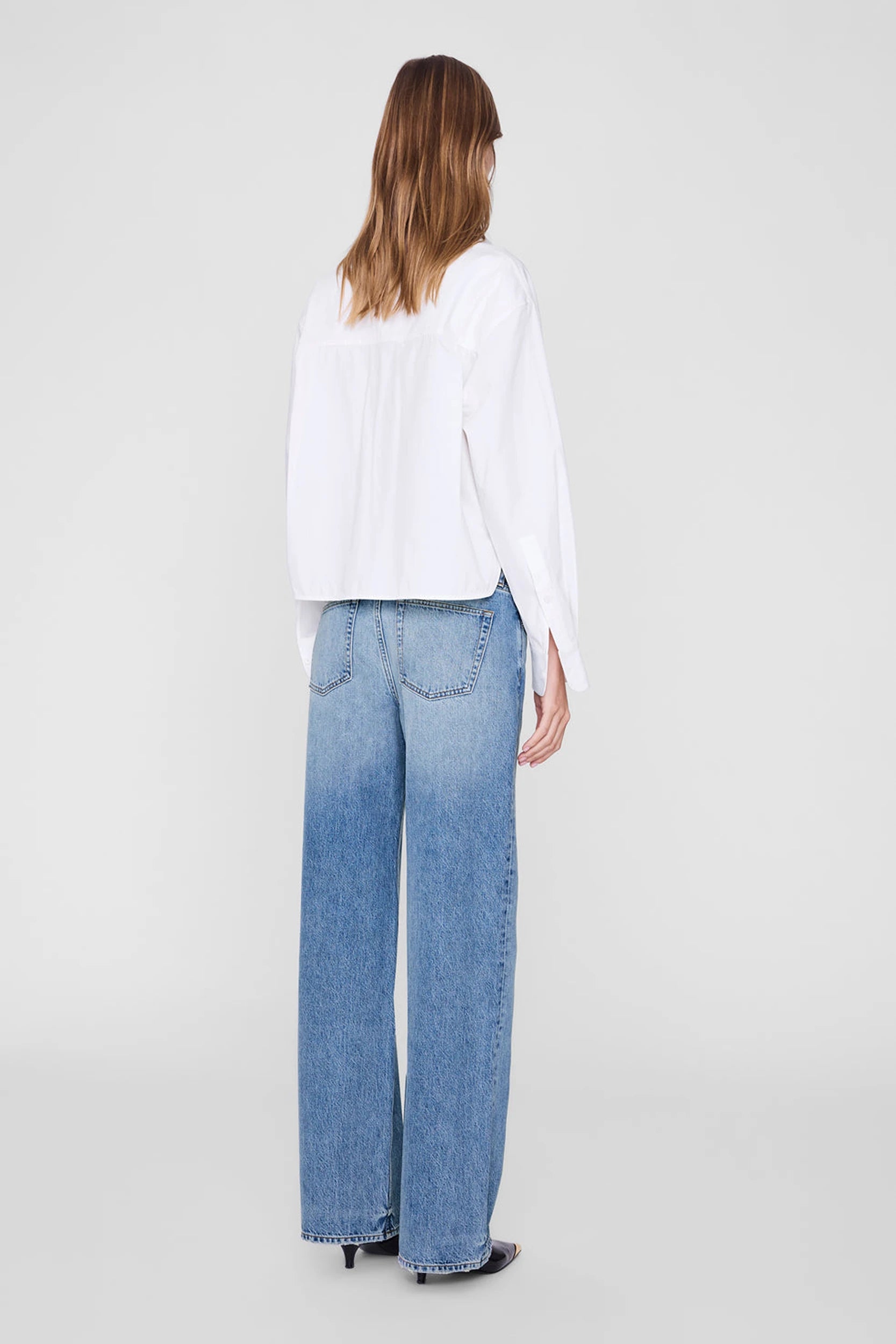 Scott Cropped Chemise Blanc — vue 5