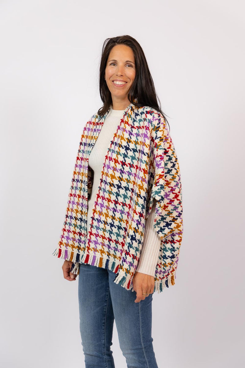 Bella Lose Cardigan Harlequin