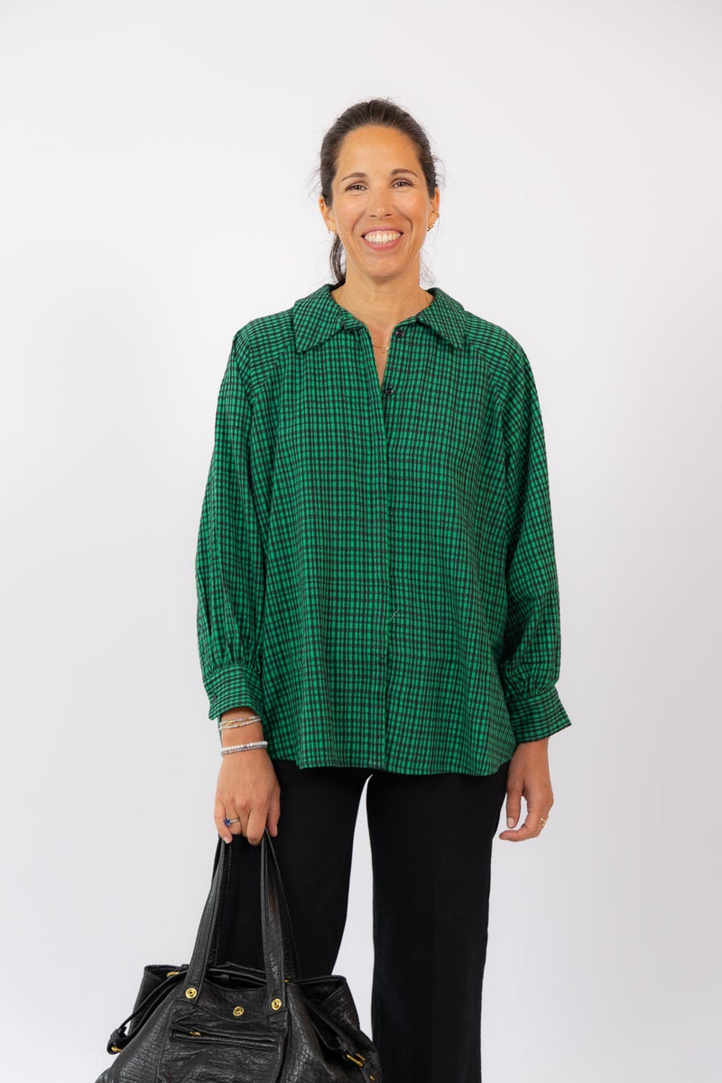 Lulu Hand Woven Shirt Green