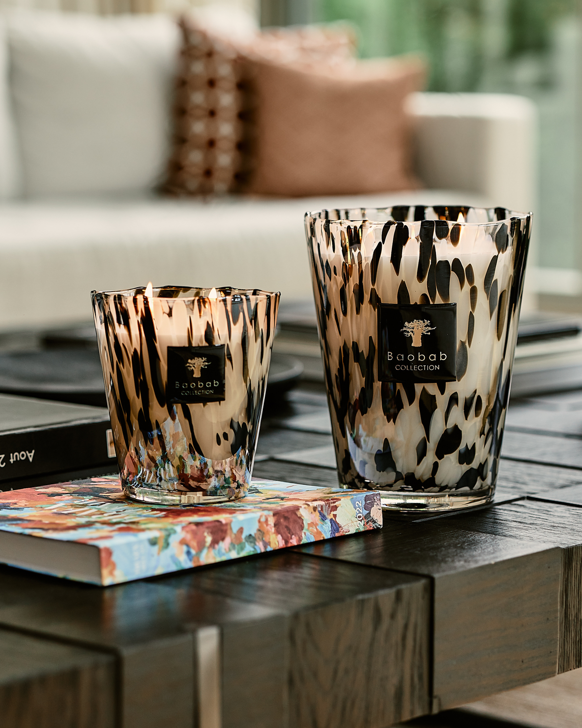SCENTED CANDLE PEARLS BLACK MAX 08 Baobab, vue 1