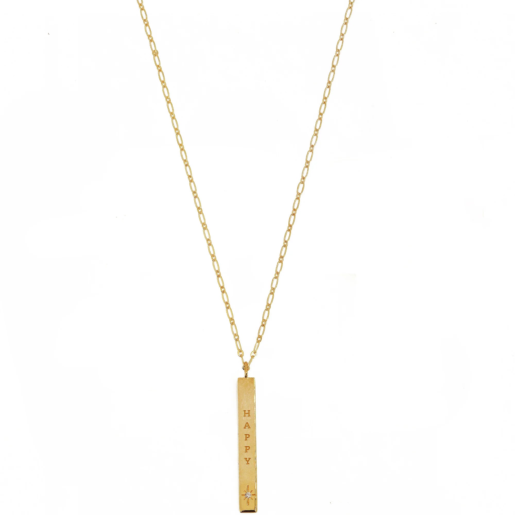 Mantra Necklace Happy