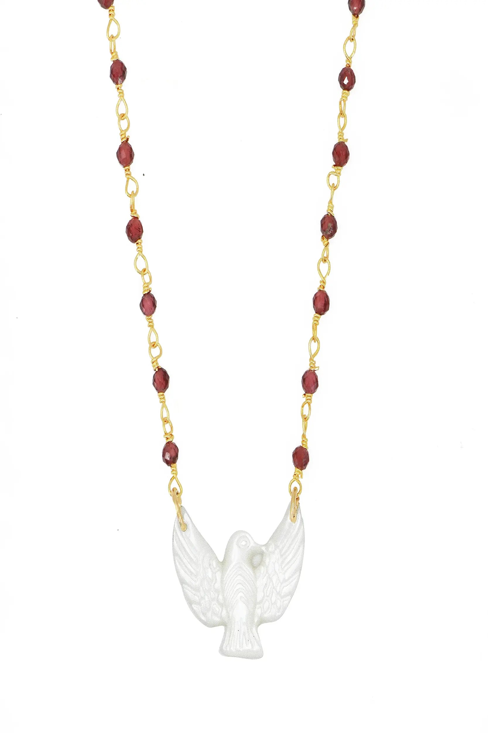 Colomba Necklace Grenat