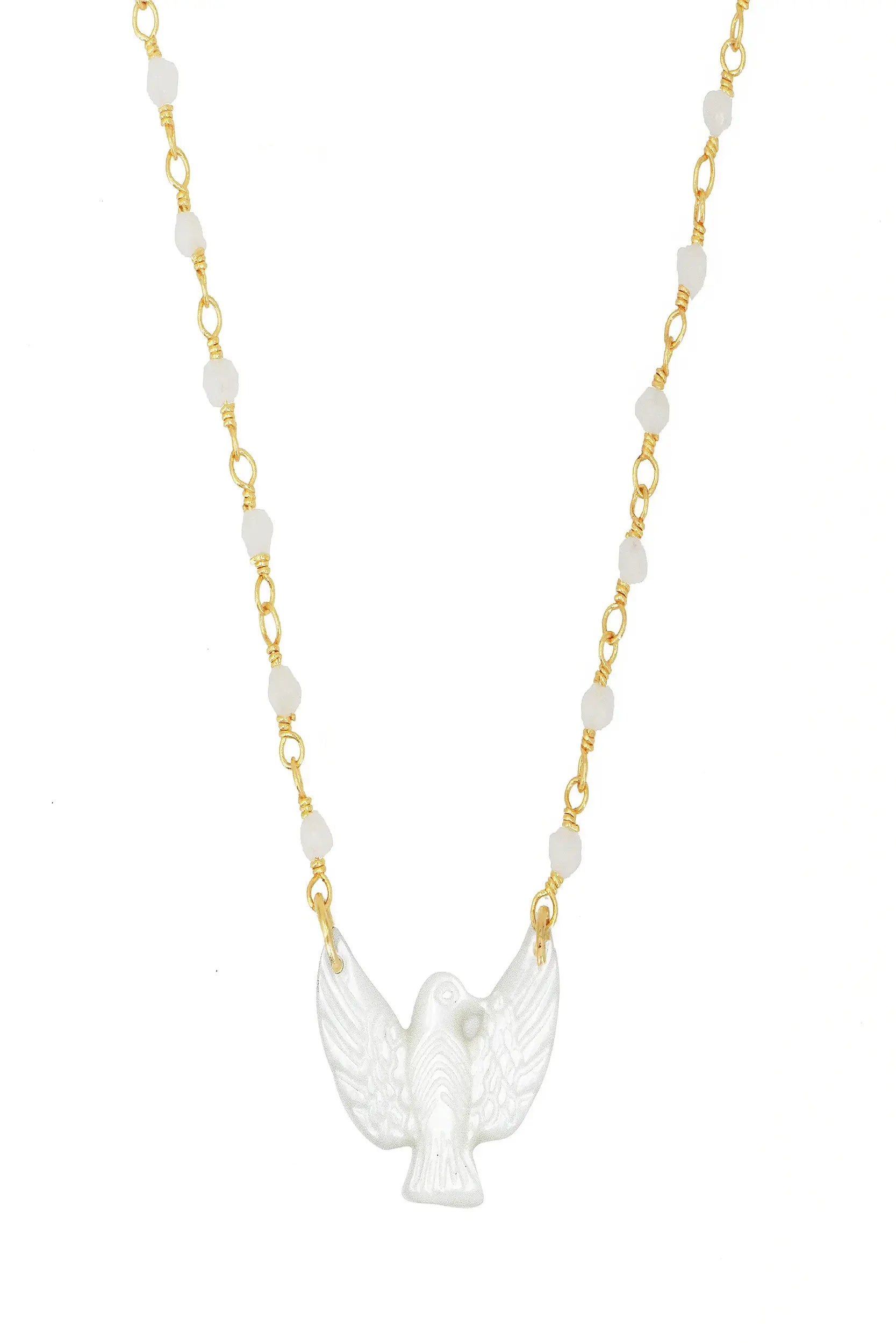 Colomba Necklace White Agatha