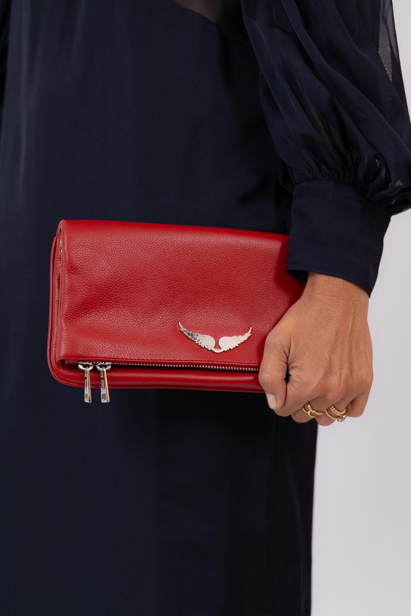 Rock Grained Leather Bag Power