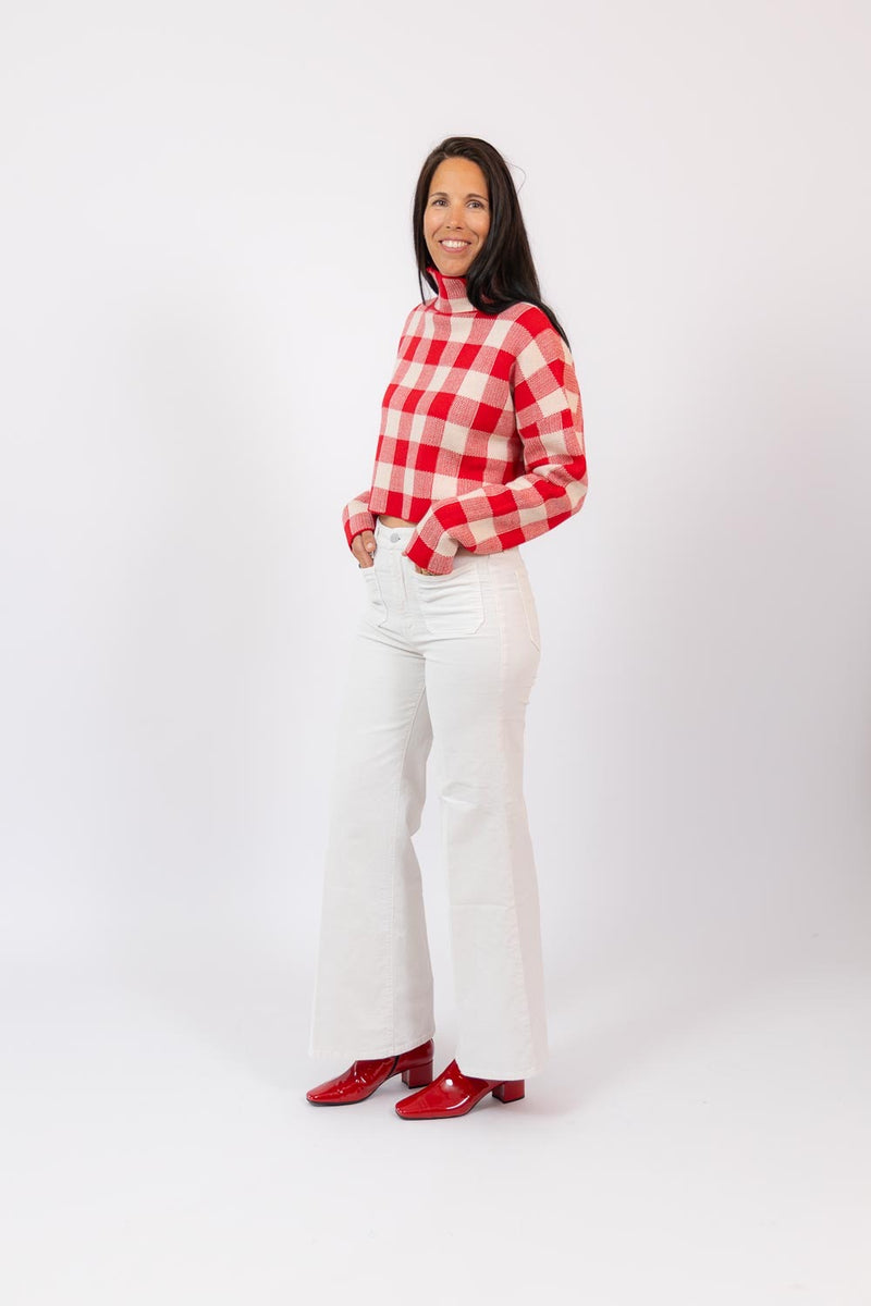 The Patch Pocket Roller Skimp Pant Hal Chalk