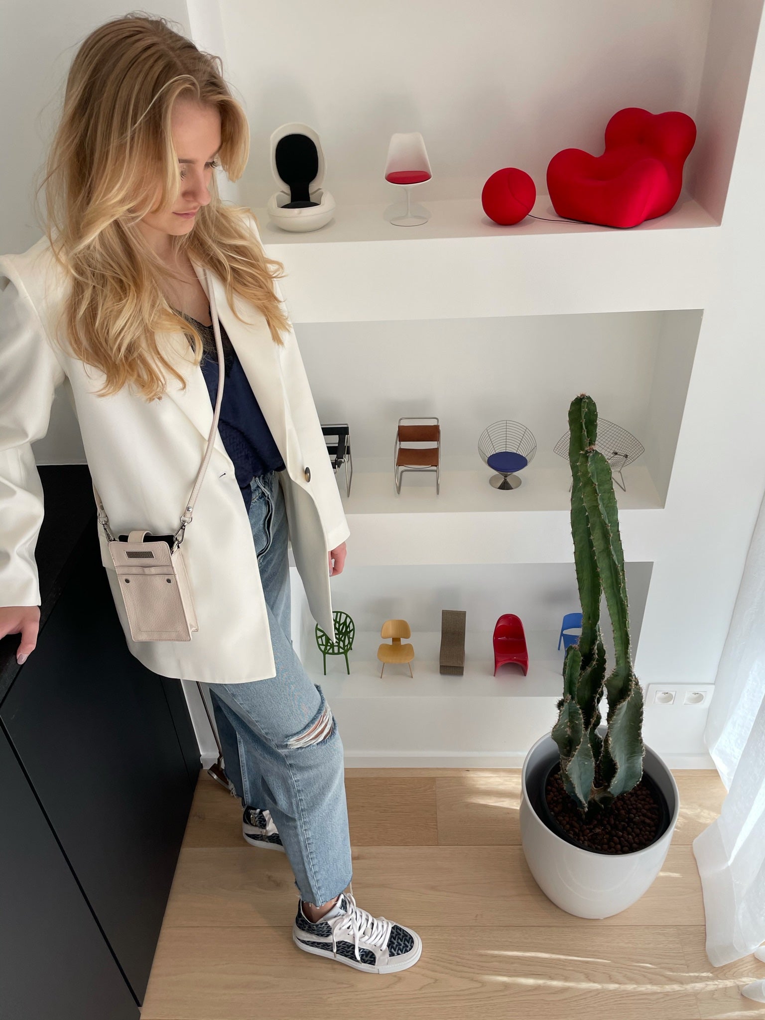 Thin Candles x10 Ecru