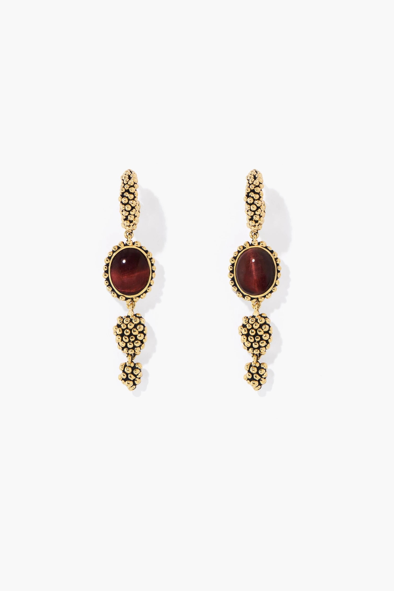 Makoma Boucles d'oreilles pendantes Métal Doré