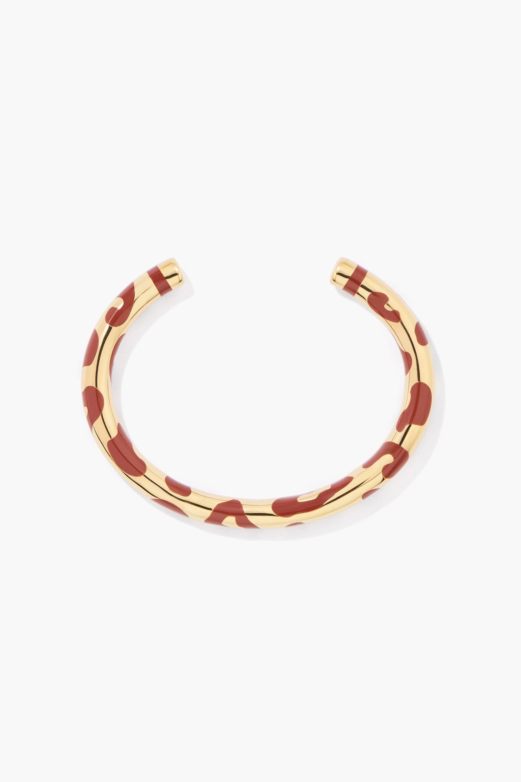 Positano Leopard Bracelet Métal Doré