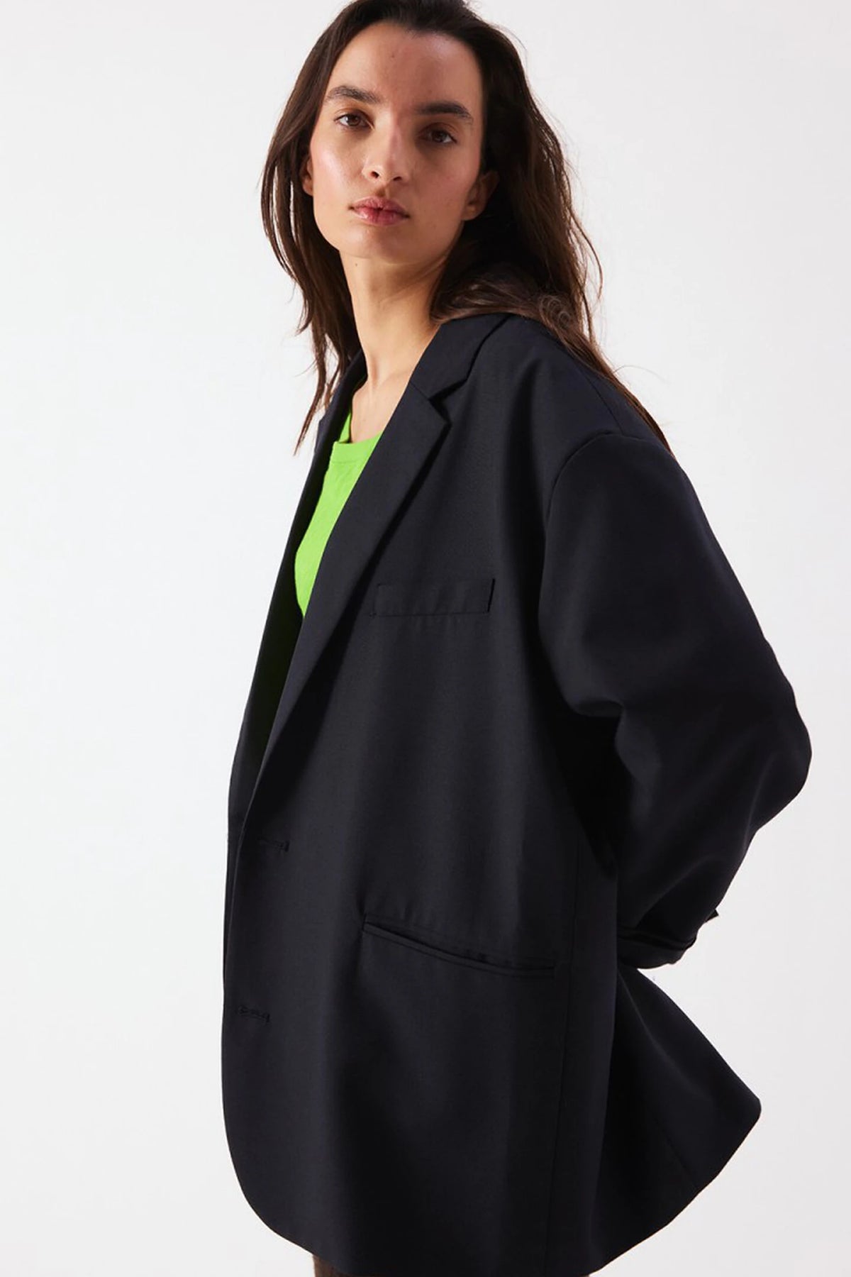 Aya15ch26 Blazer Bleu marine American Vintage, vue 5