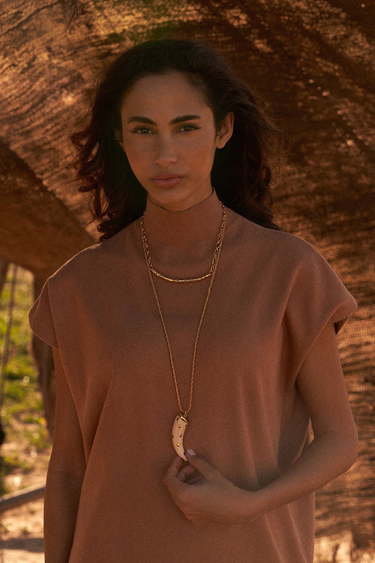 Imbali Collier Métal Doré Aurélie Bidermann, vue 2