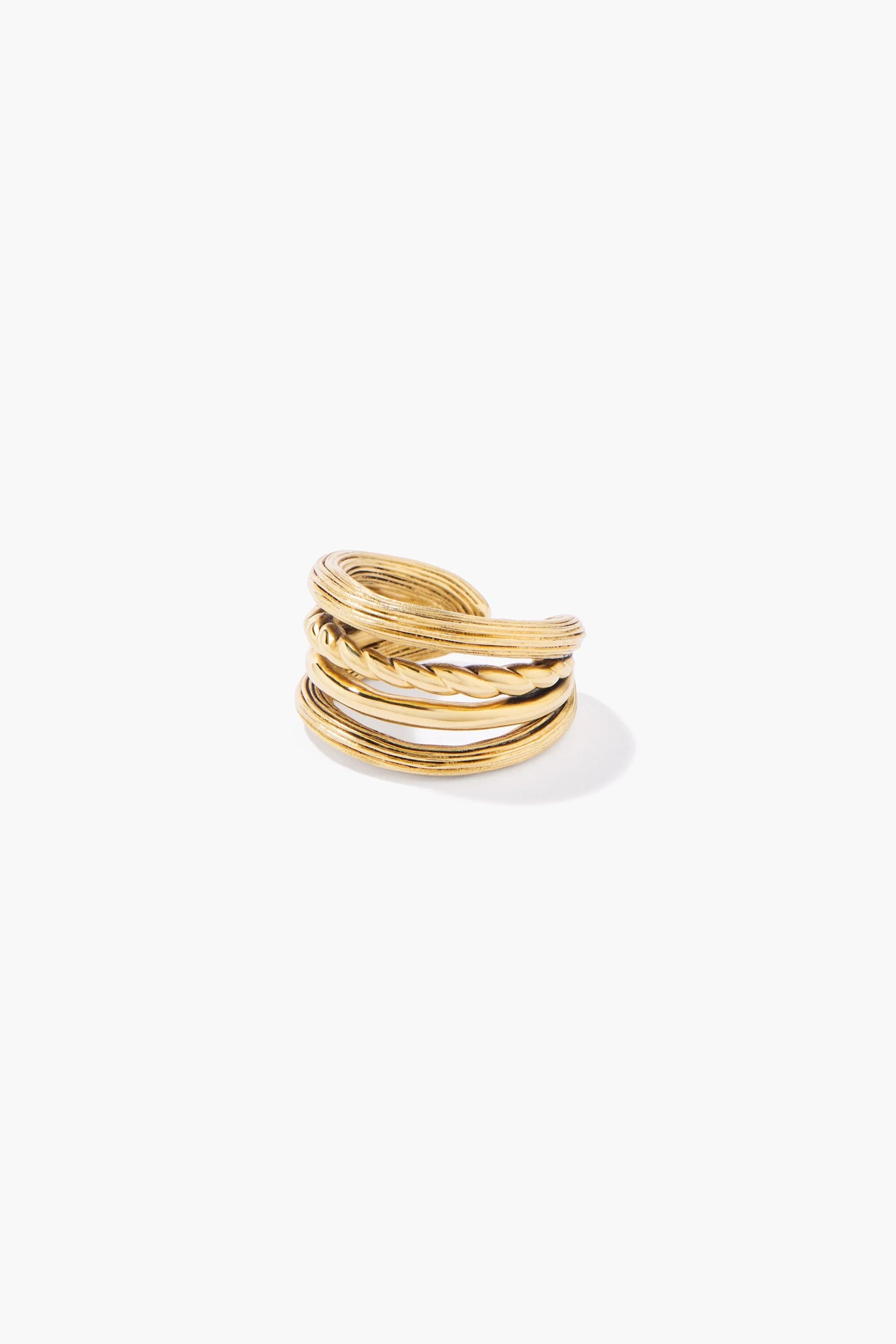 Letaba Bague Métal Doré Aurélie Bidermann, vue 1