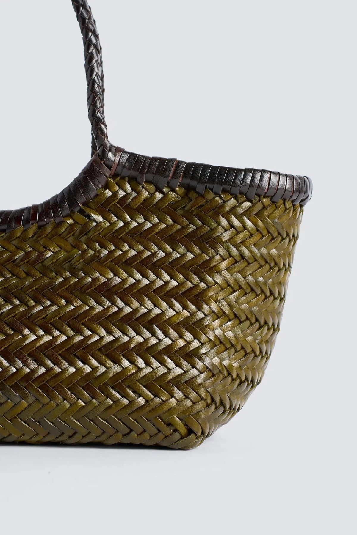 Nantucket Basket Small Sac Marron foncé / Kaki Dragon Diffusion KHAKI-DARK-BROWN, vue 5