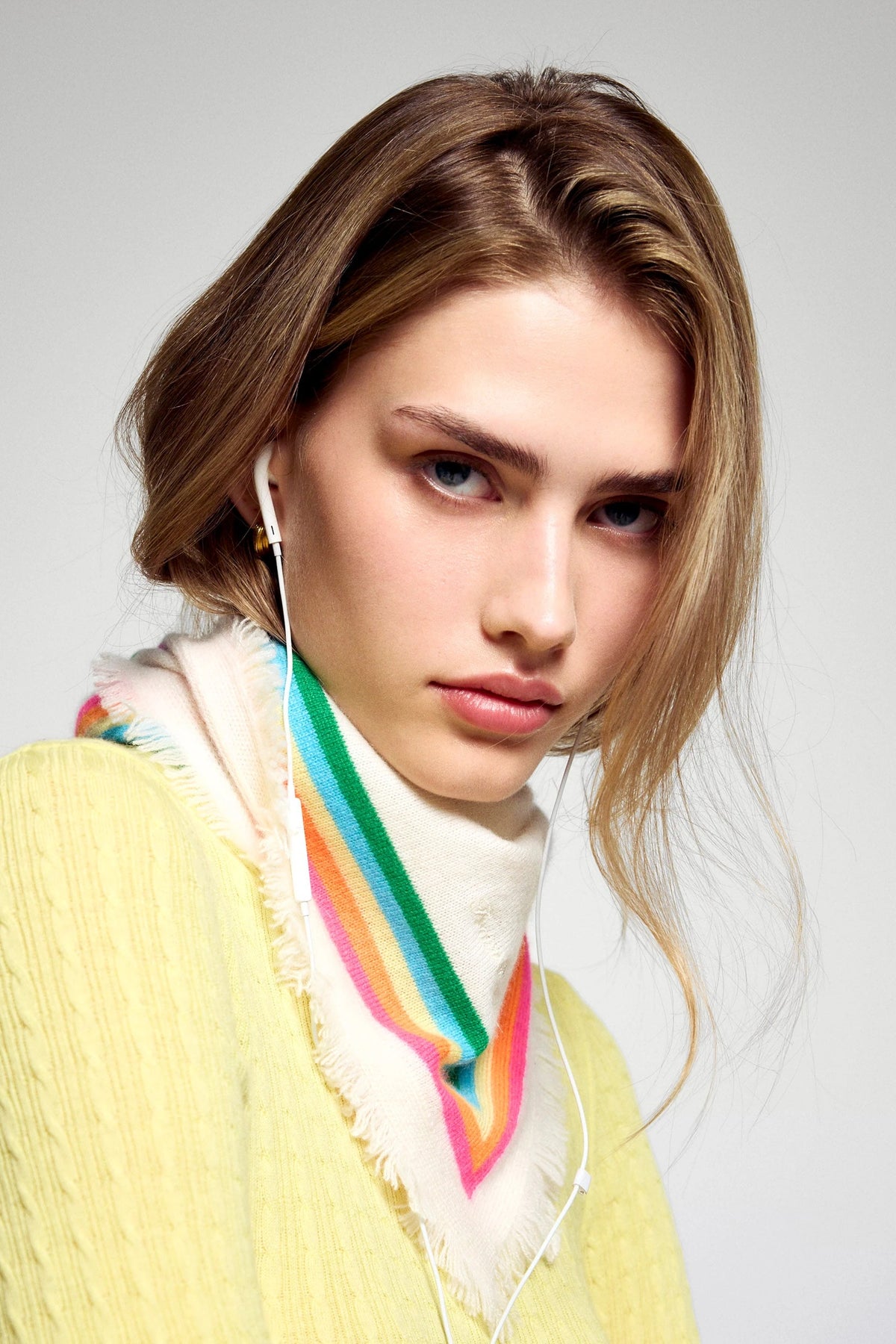 PERMAFO02785 Foulard Ecru From Future, vue 2