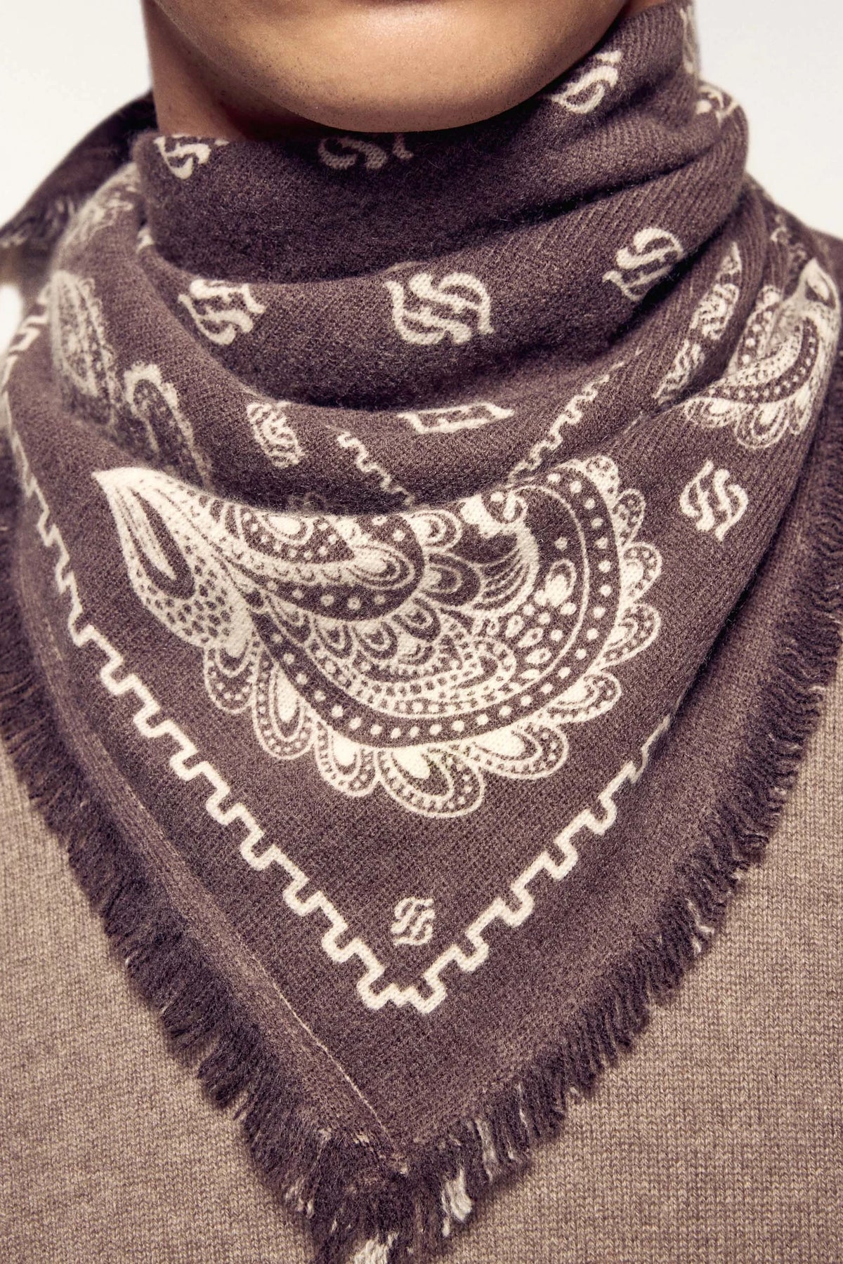 PERMAFO03309 Foulard Chocolat From Future, vue 3