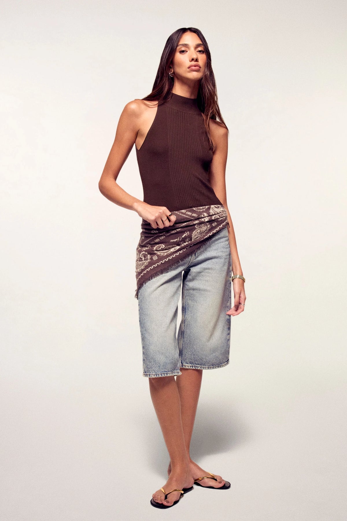 PERMAFO03309 Foulard Chocolat From Future, vue 5