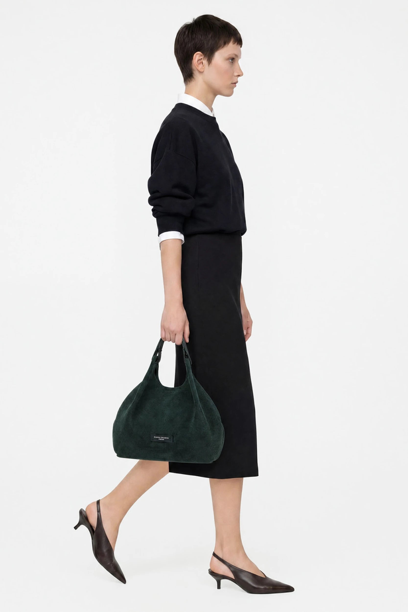 Dua Sac Velours Vert Gianni Chiarini, vue 2