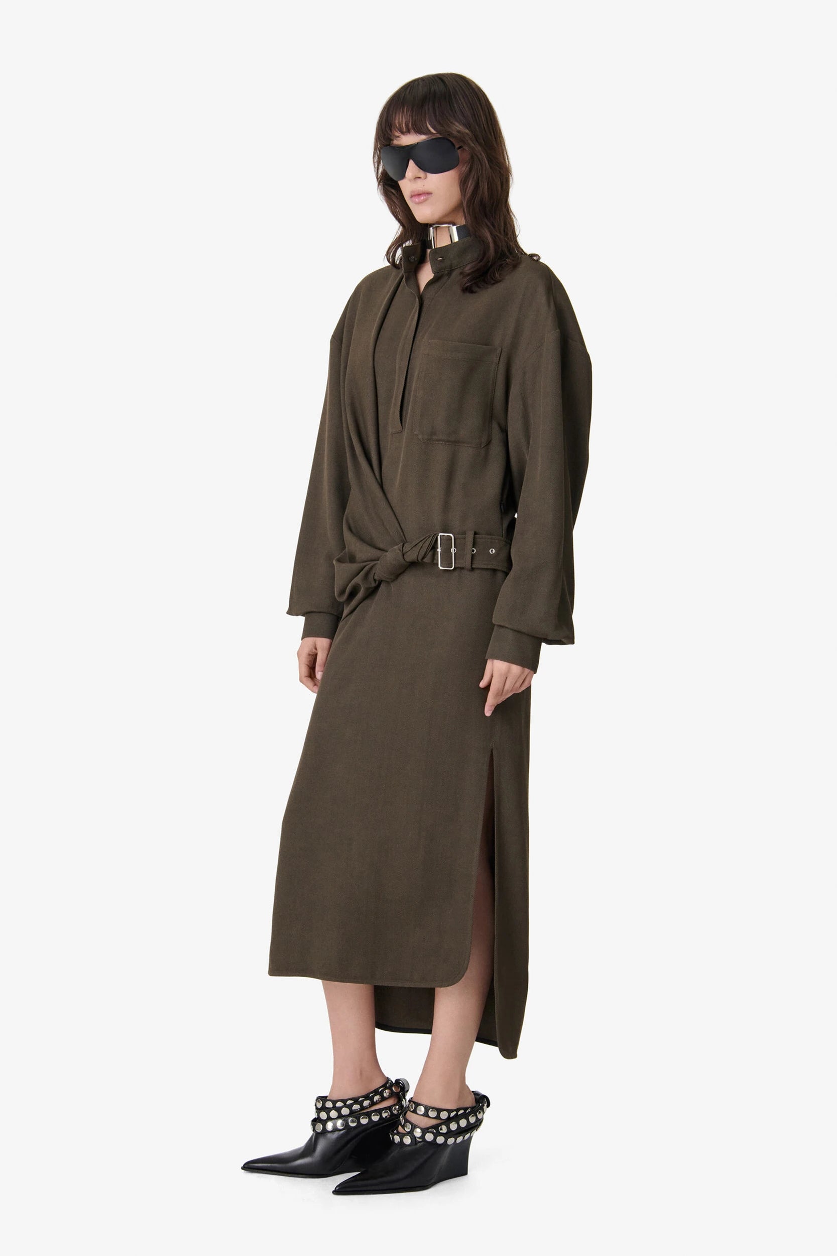 Meyna Robe Earthy Marron IRO, vue 2