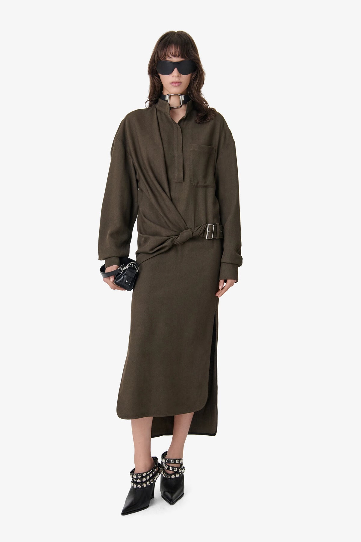 Meyna Robe Earthy Marron IRO, vue 5