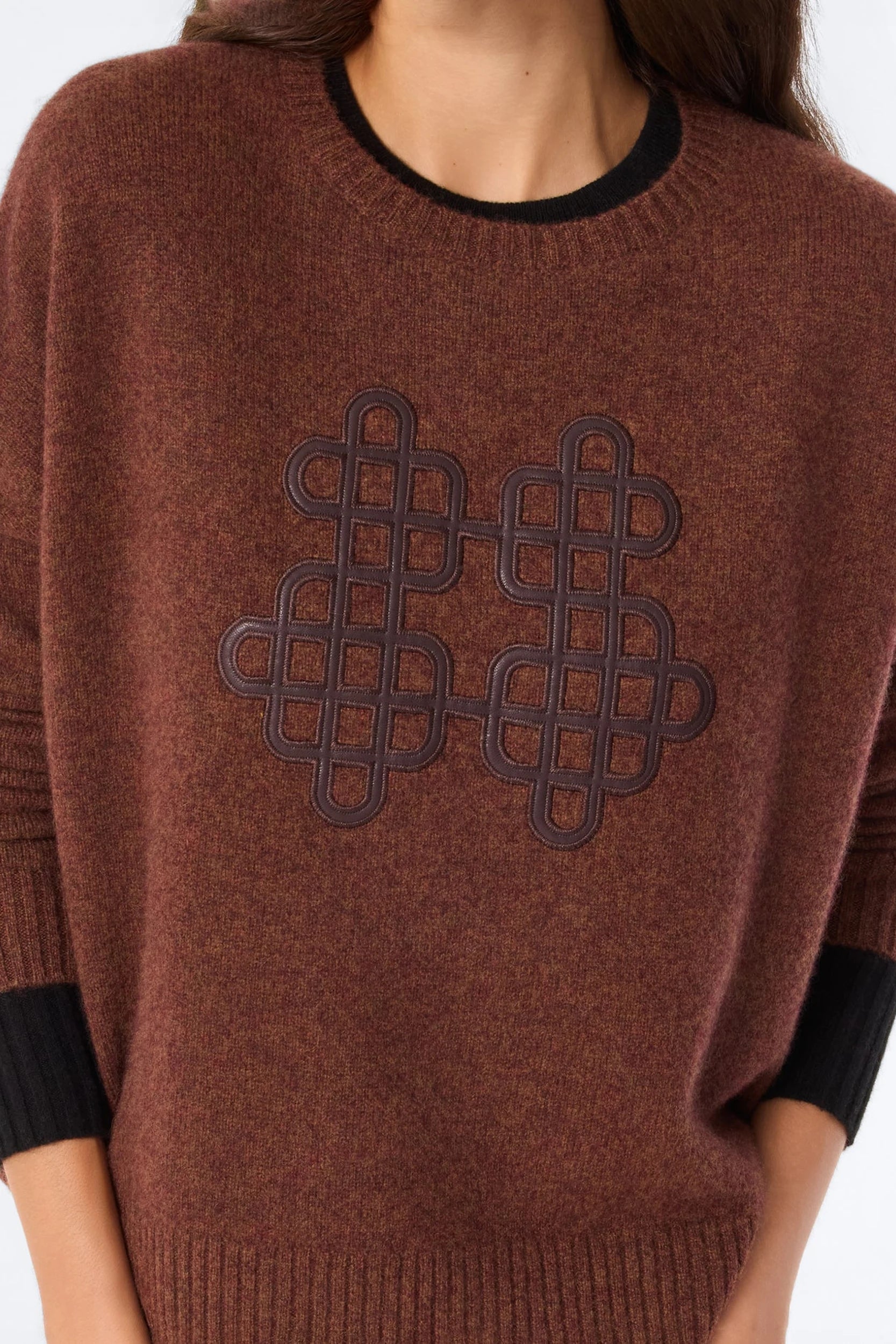 Amelie Pull Marron Pécan Kujten, vue 1
