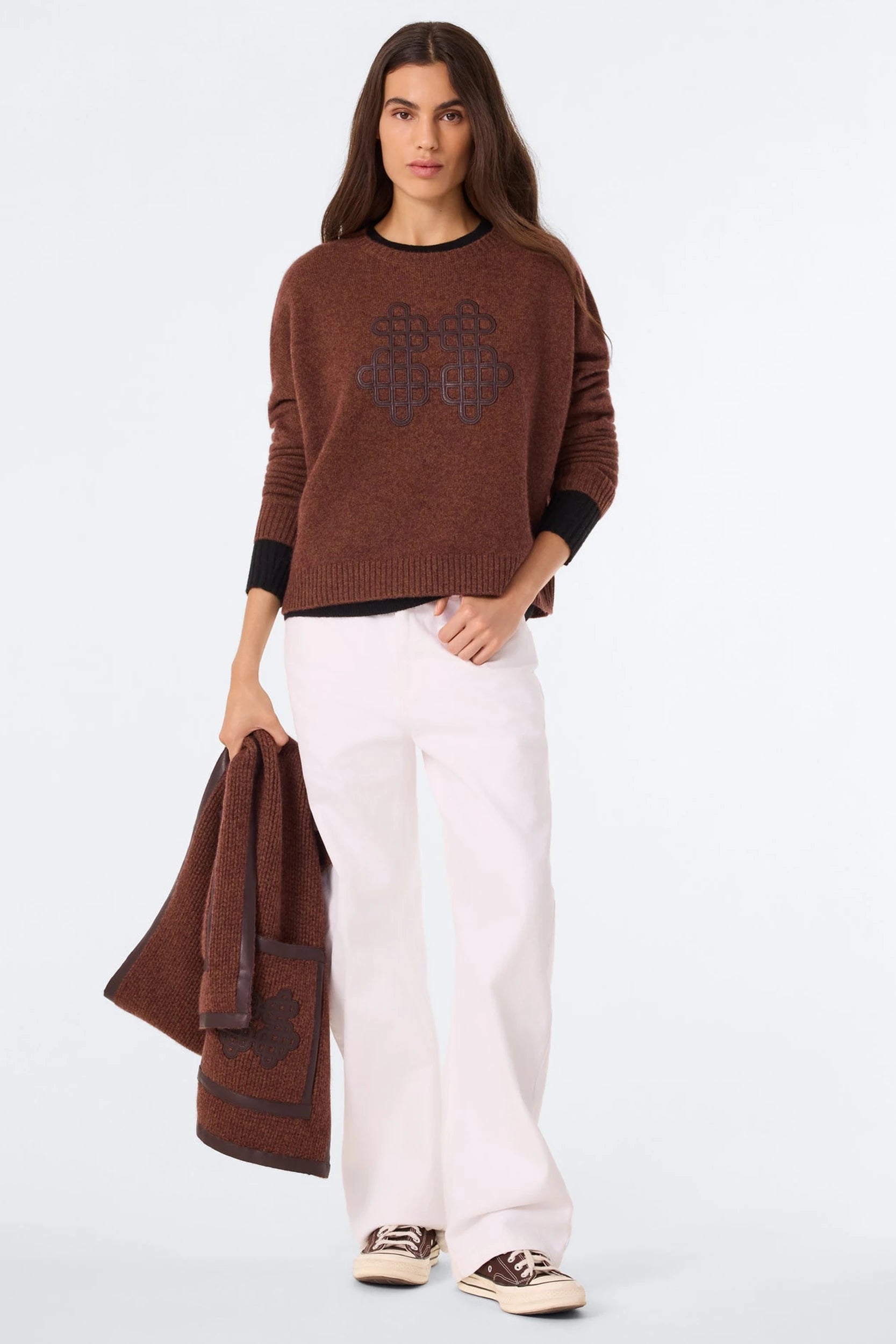 Amelie Pull Marron Pécan Kujten, vue 2