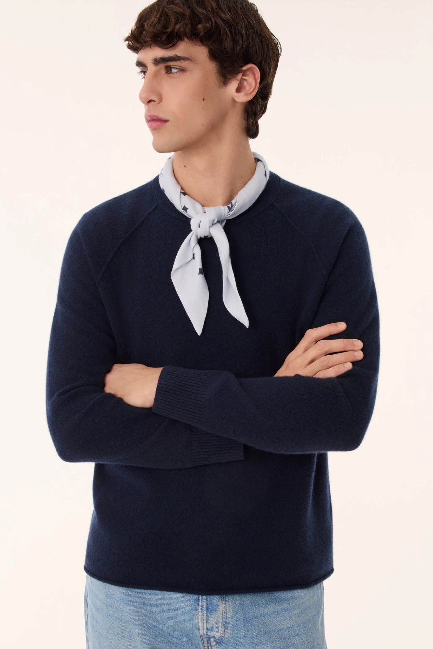 Balthazar Pull Bleu marine foncé Kujten, vue 1