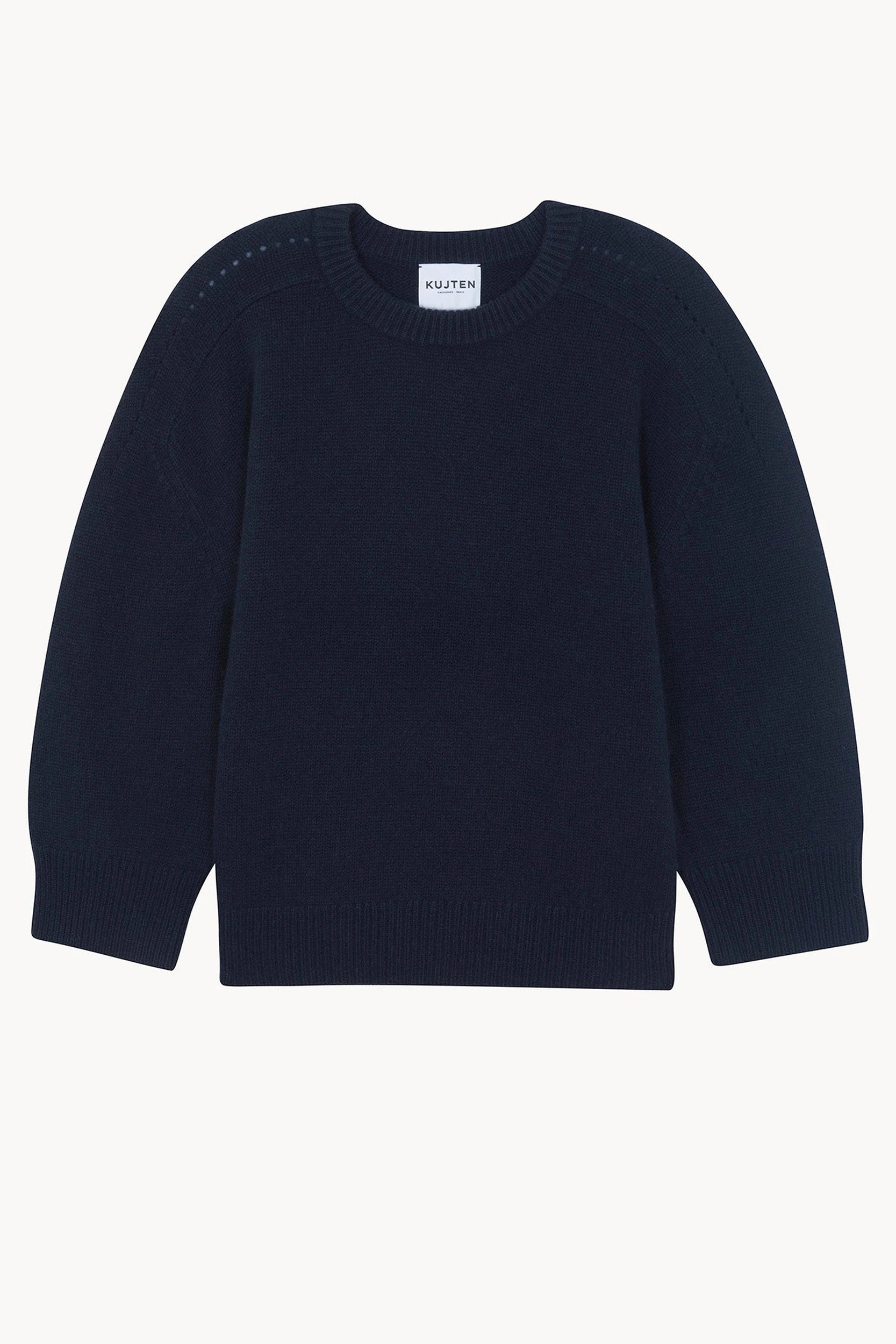 Diane Pull Bleu marine foncé Kujten, vue 1