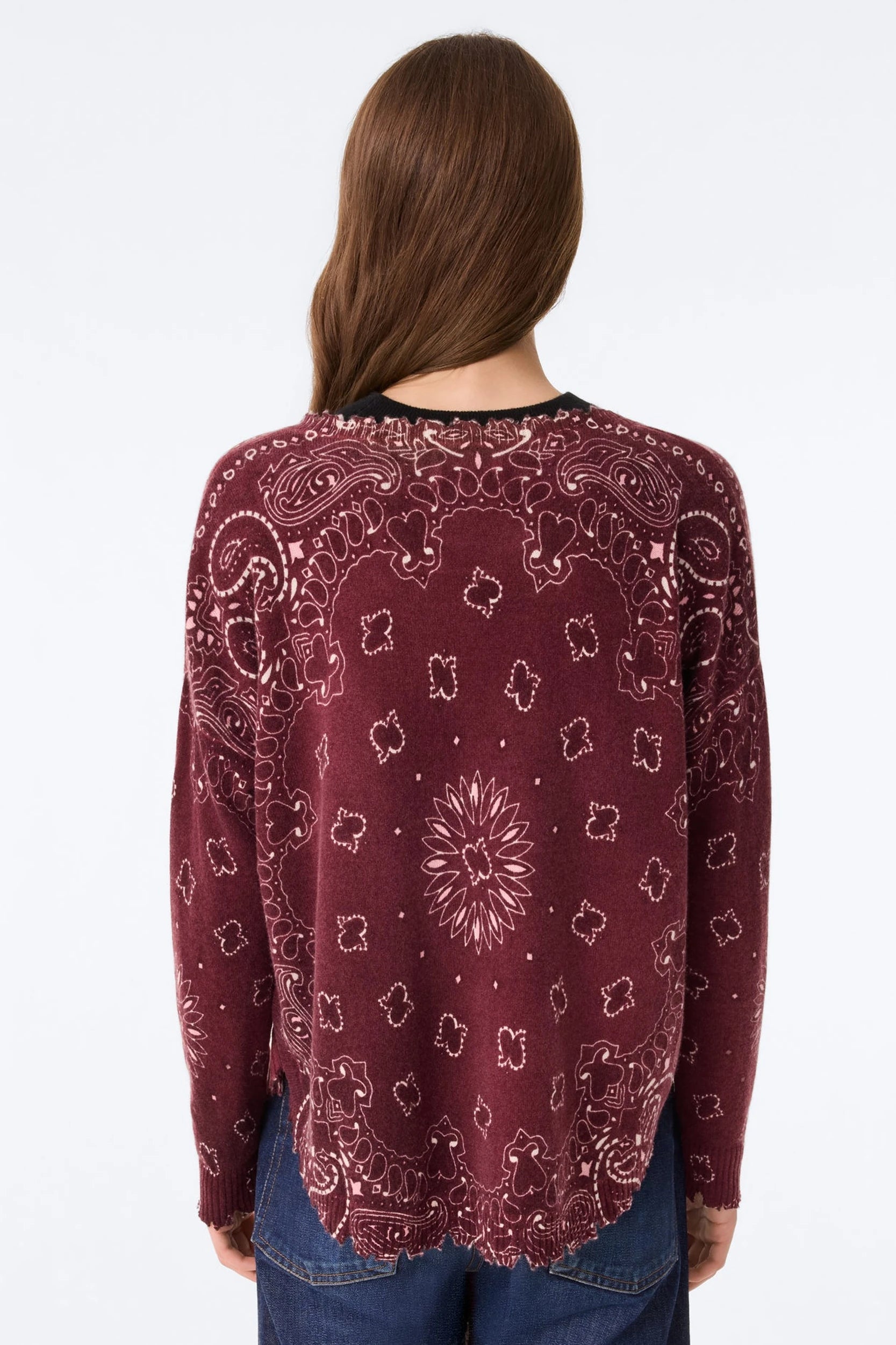 Mela Bandana Bico Pull Bordeaux Milano Kujten, vue 3