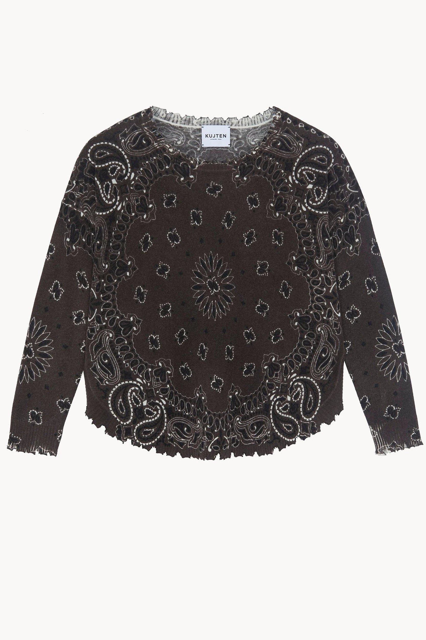 Mela Bandana Pull Marron Kujten, vue 1