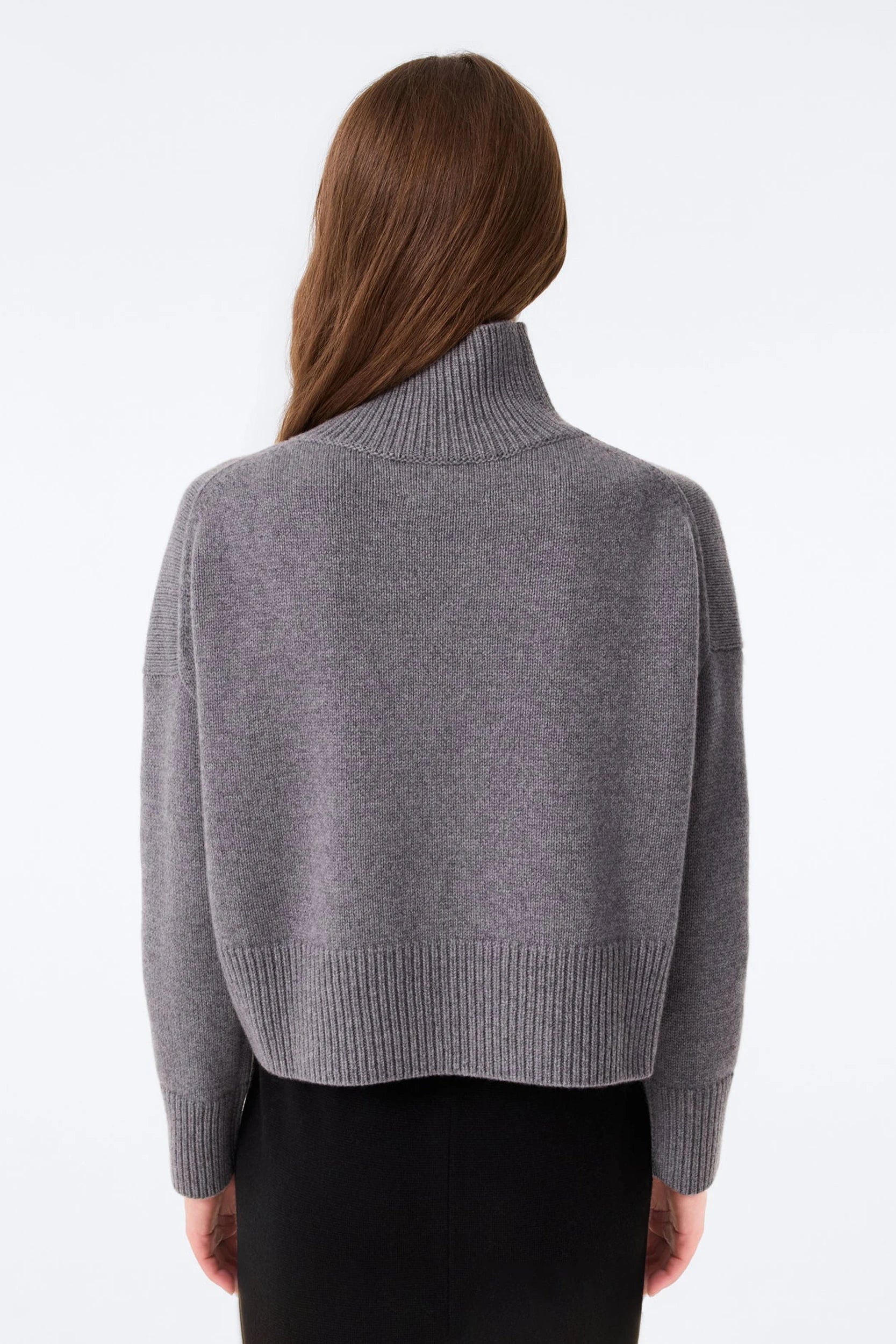 Ulla Crop Pull Flanelle Kujten Gris flanelle, vue 3