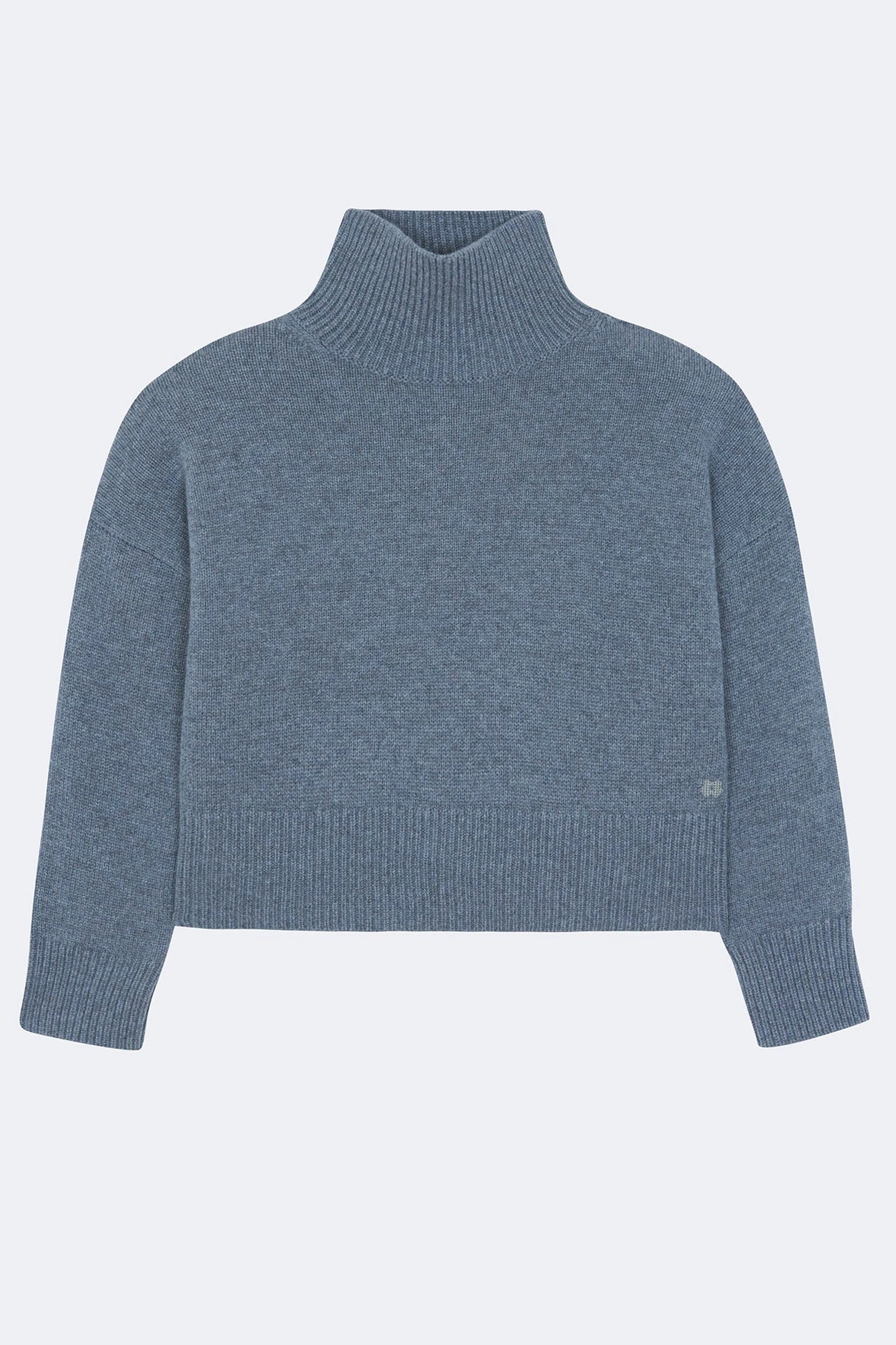 Ulla Crop Pull Flanelle Kujten Gris flanelle, vue 4