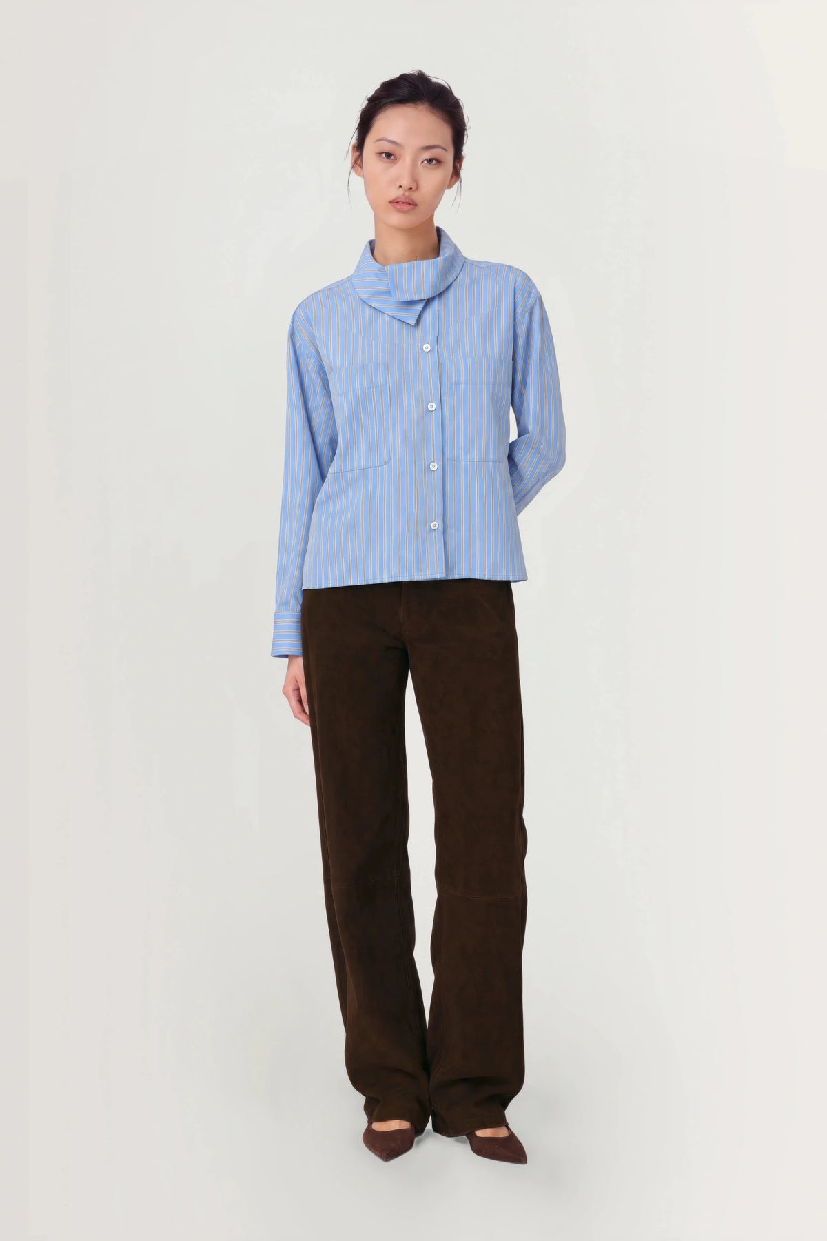 Dory Chemise Bleu à rayures Margaux Lonnberg, vue face