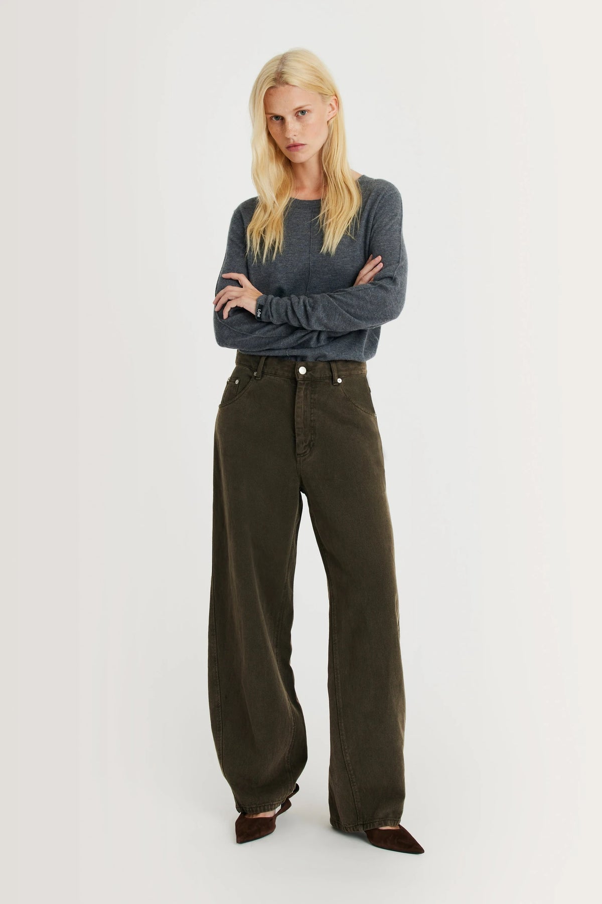 Edgy Pantalon Marron Margaux Lonnberg, vue 1