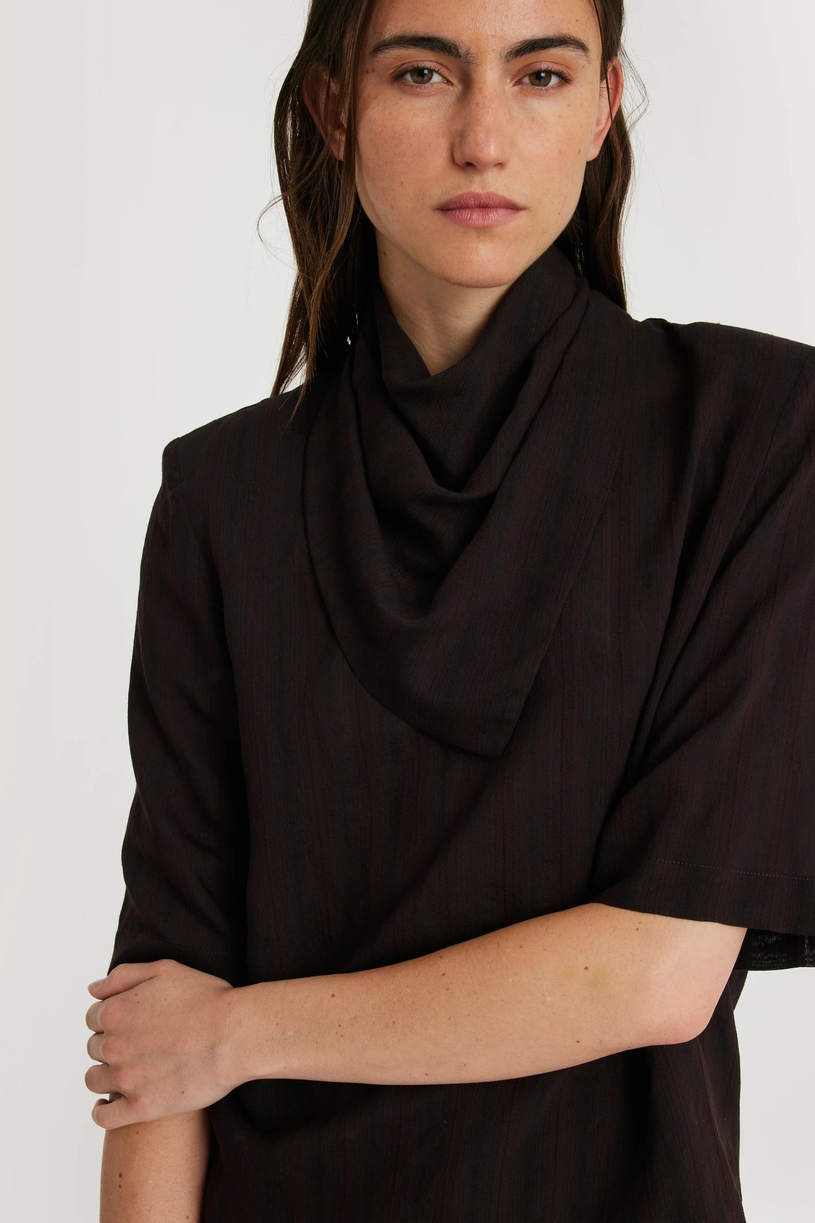 Moro Chemise Marron à rayures Margaux Lonnberg, vue 2