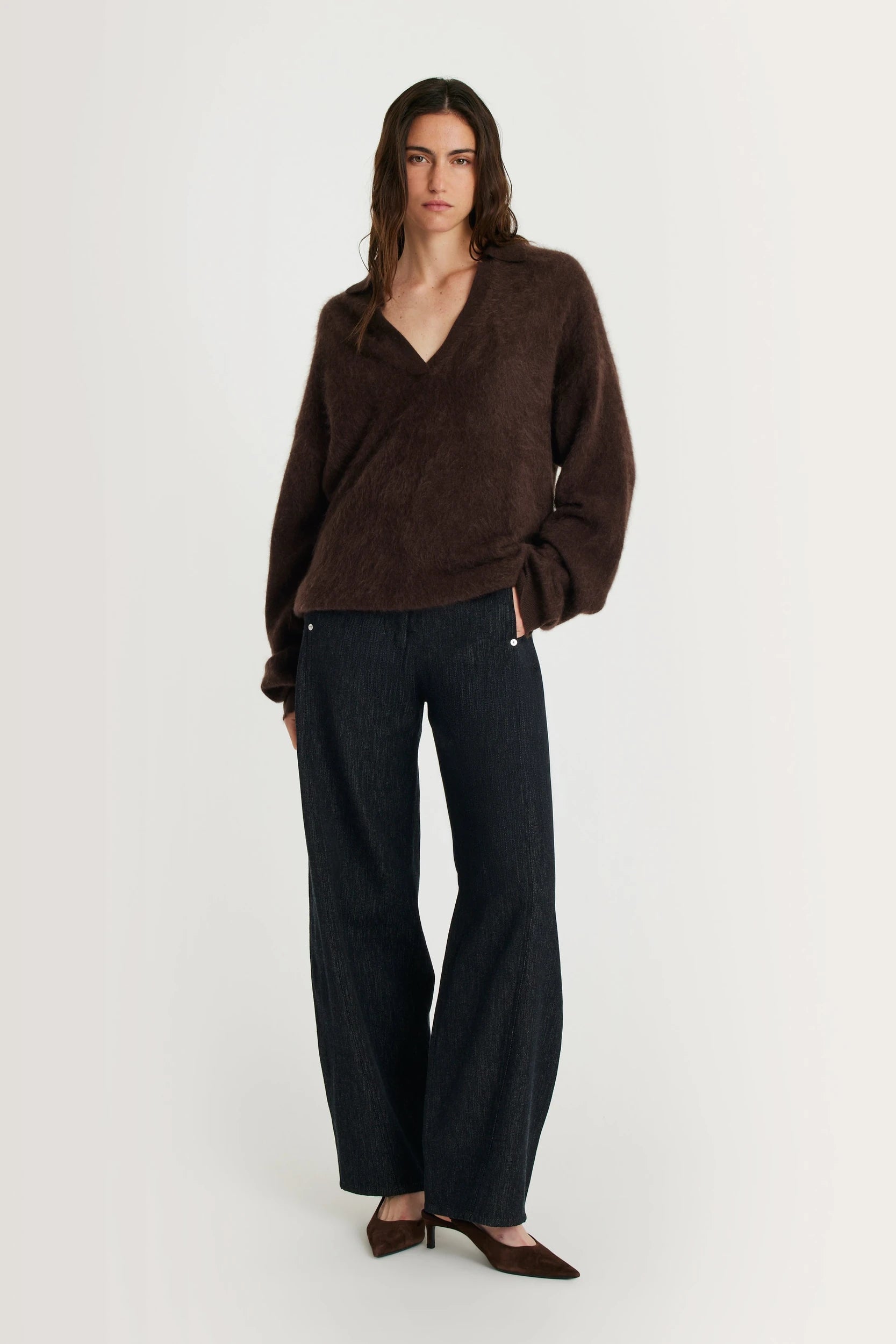Motta Pull Marron Margaux Lonnberg, vue 1
