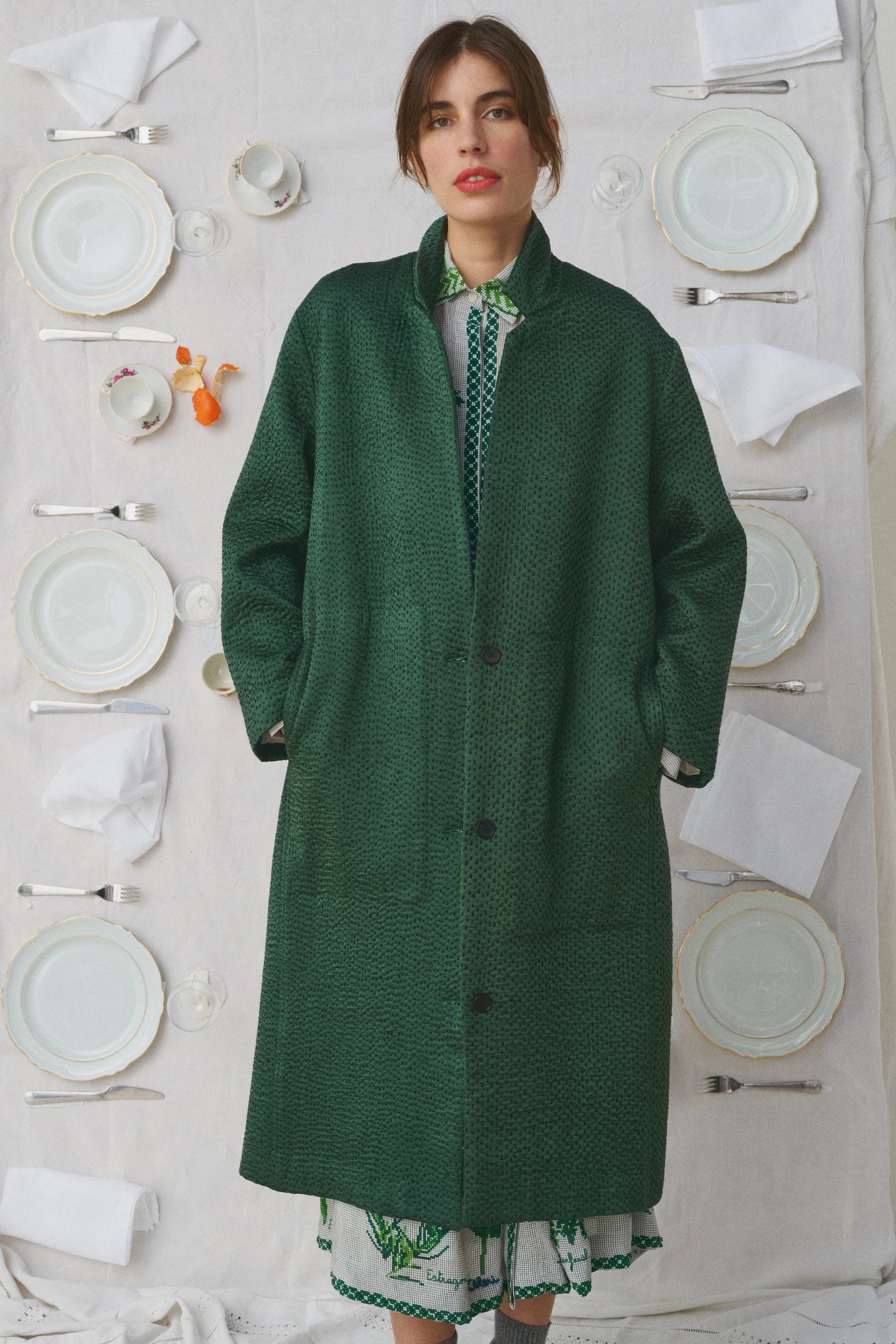 Doniv Manteau Vert Bouteille Mii Green Bottle, vue 1